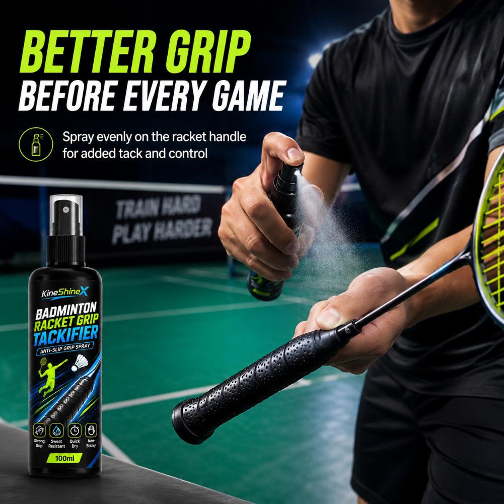 Badminton Grip - Spray Antideslizante para Raquetas de Tenis