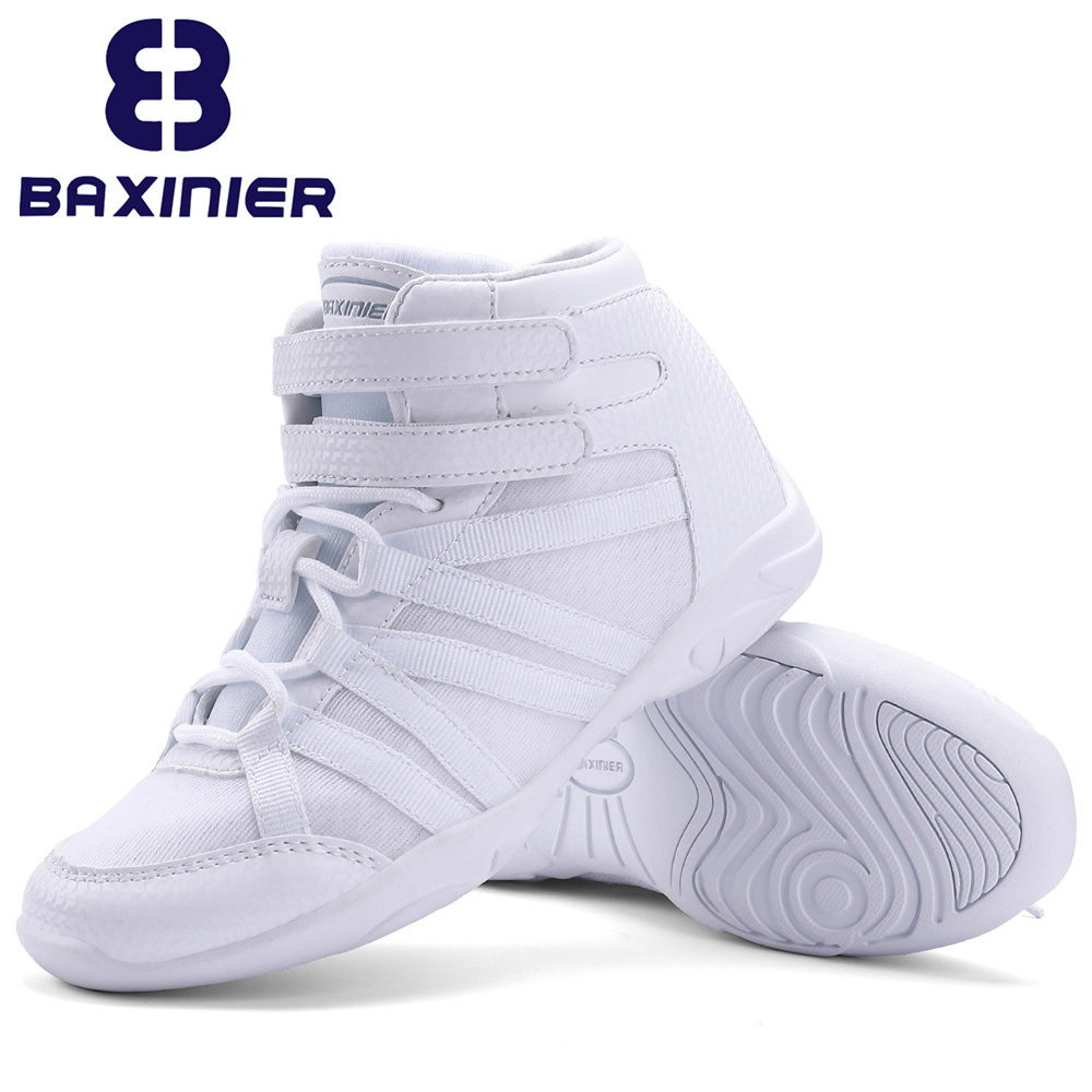 Badminton Shoes - BAXINIER, zapatos blancos de porristas de