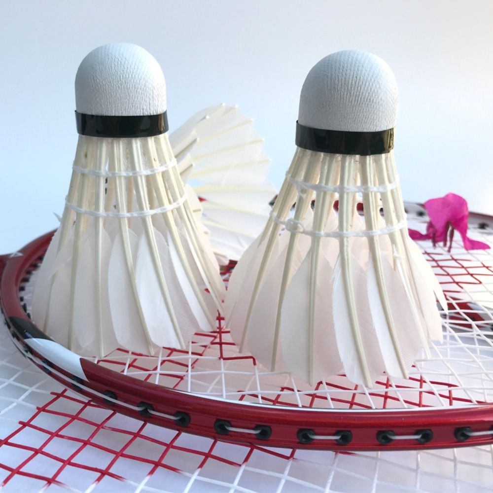 Volante de bádminton blanco nu - Feather Shuttlecock reseña y precio